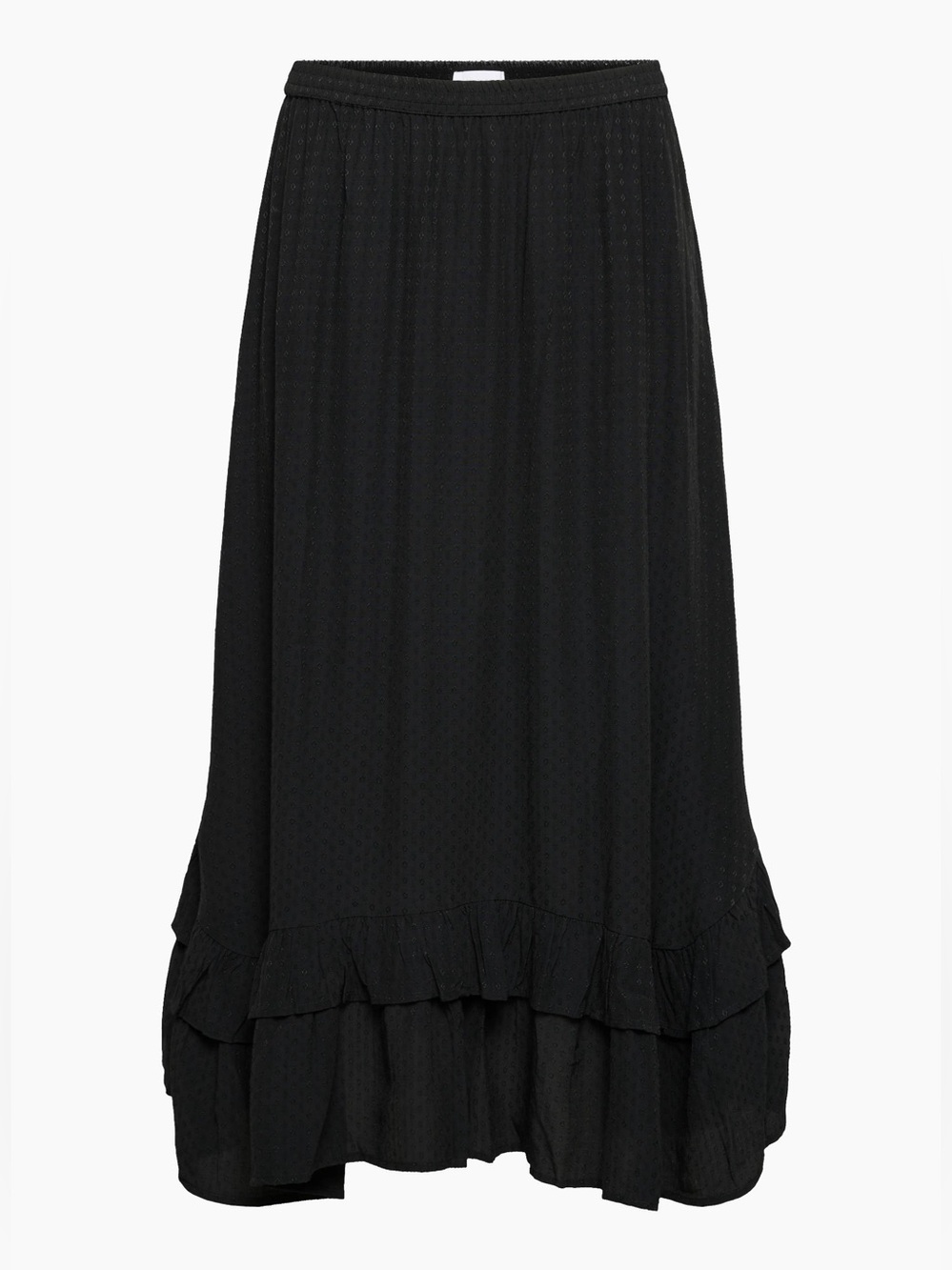 Aritzia Little Moon Spritz Tiered Maxi Skirt (Black)